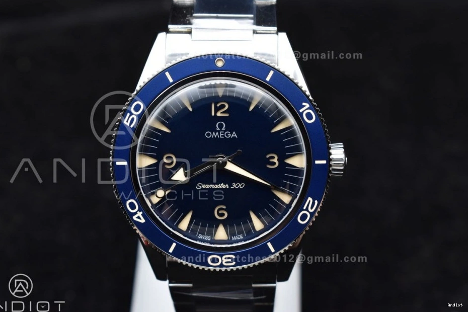 Heritage Seamaster Bracelet 1:1 Blue A8912 Clone On Super Edition VSF SS 300 Dial Best 1222